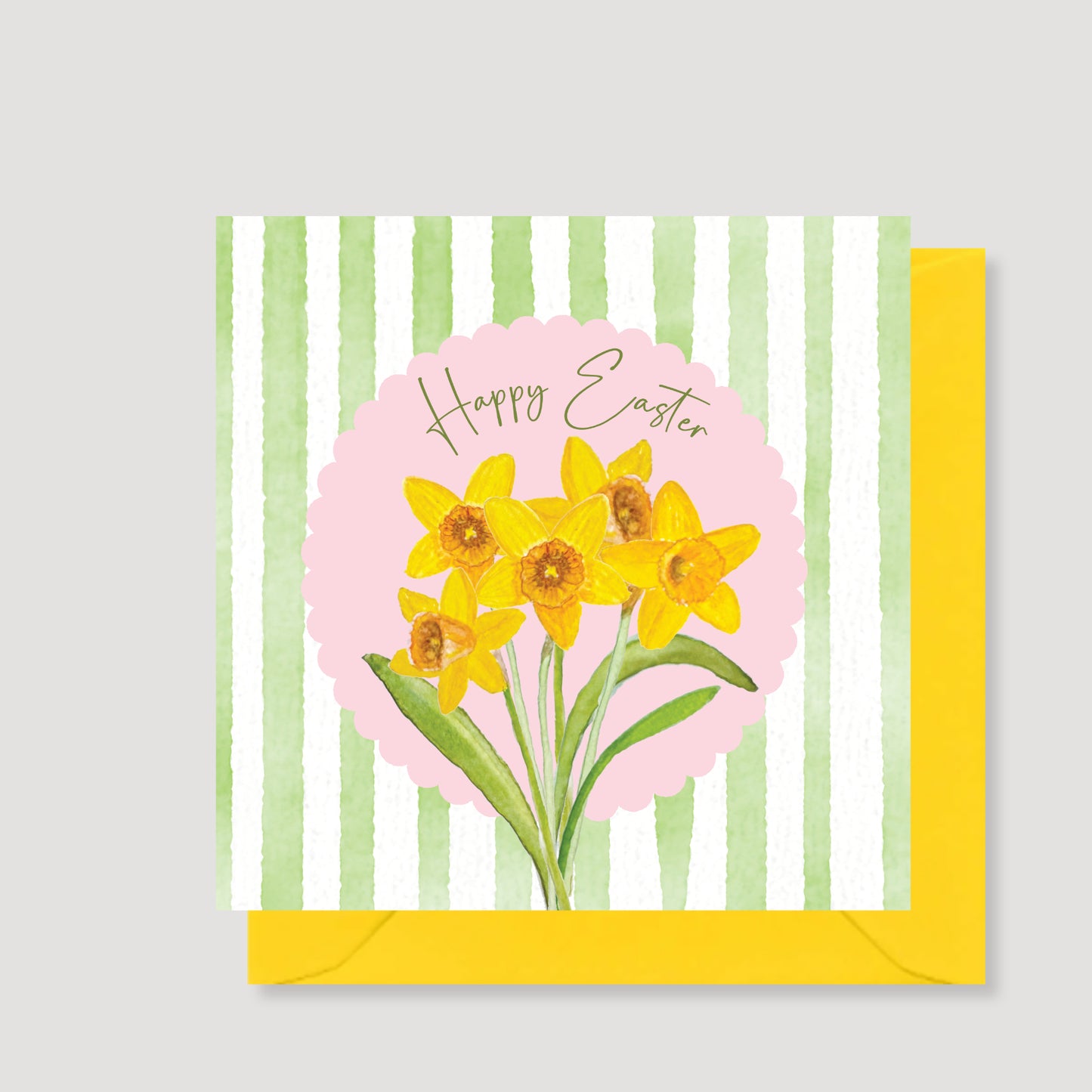 Daffodils Happy Easter card