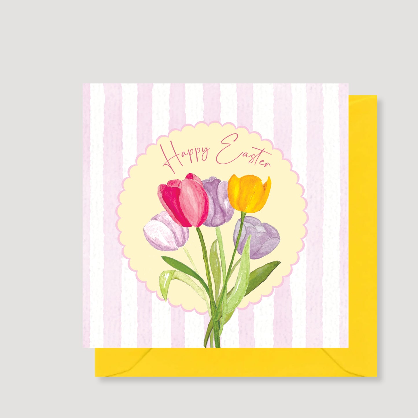Tulips Easter card