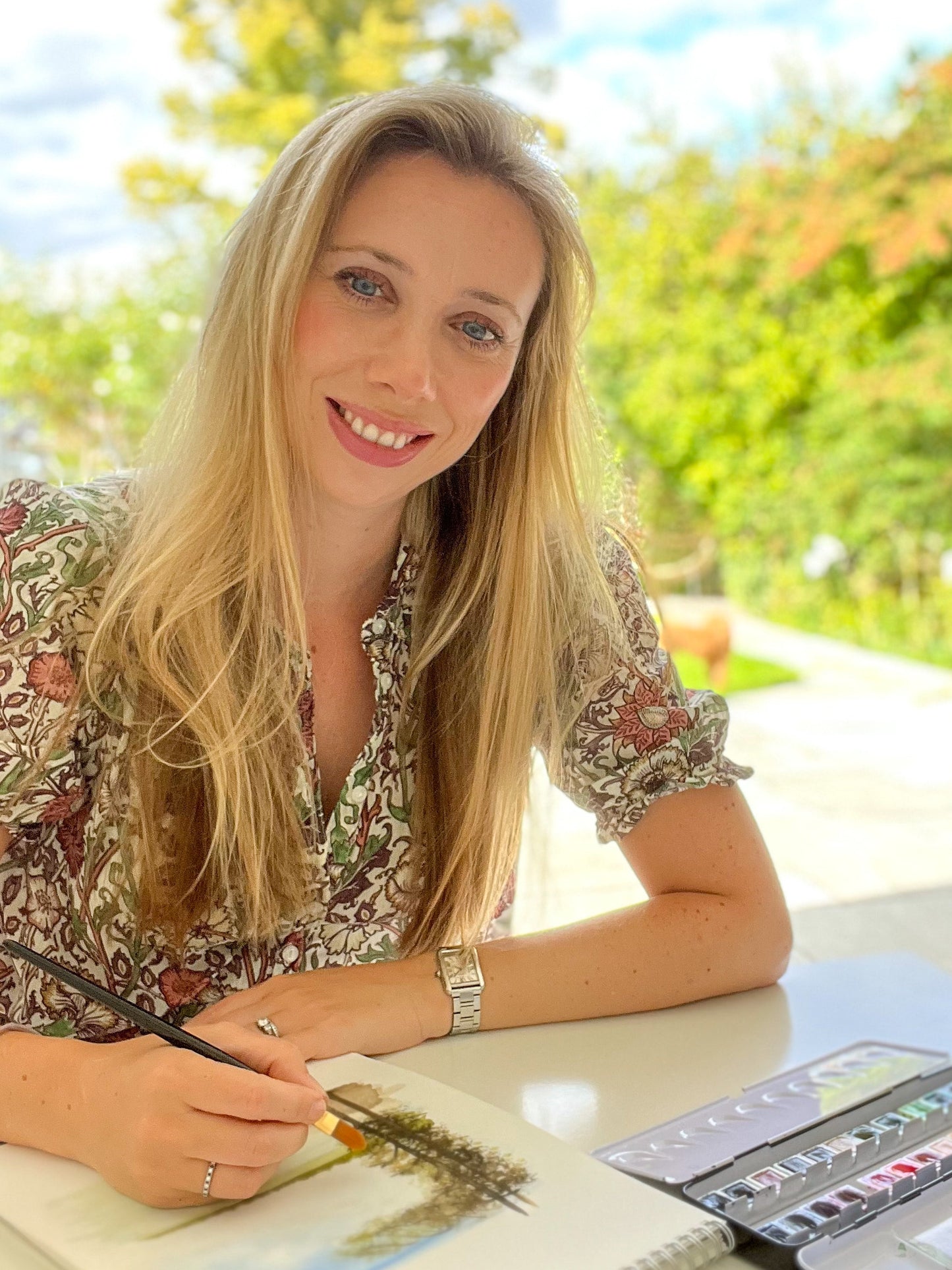 Lucky clover bouquet Mum - Hand Painted Mother's Day card