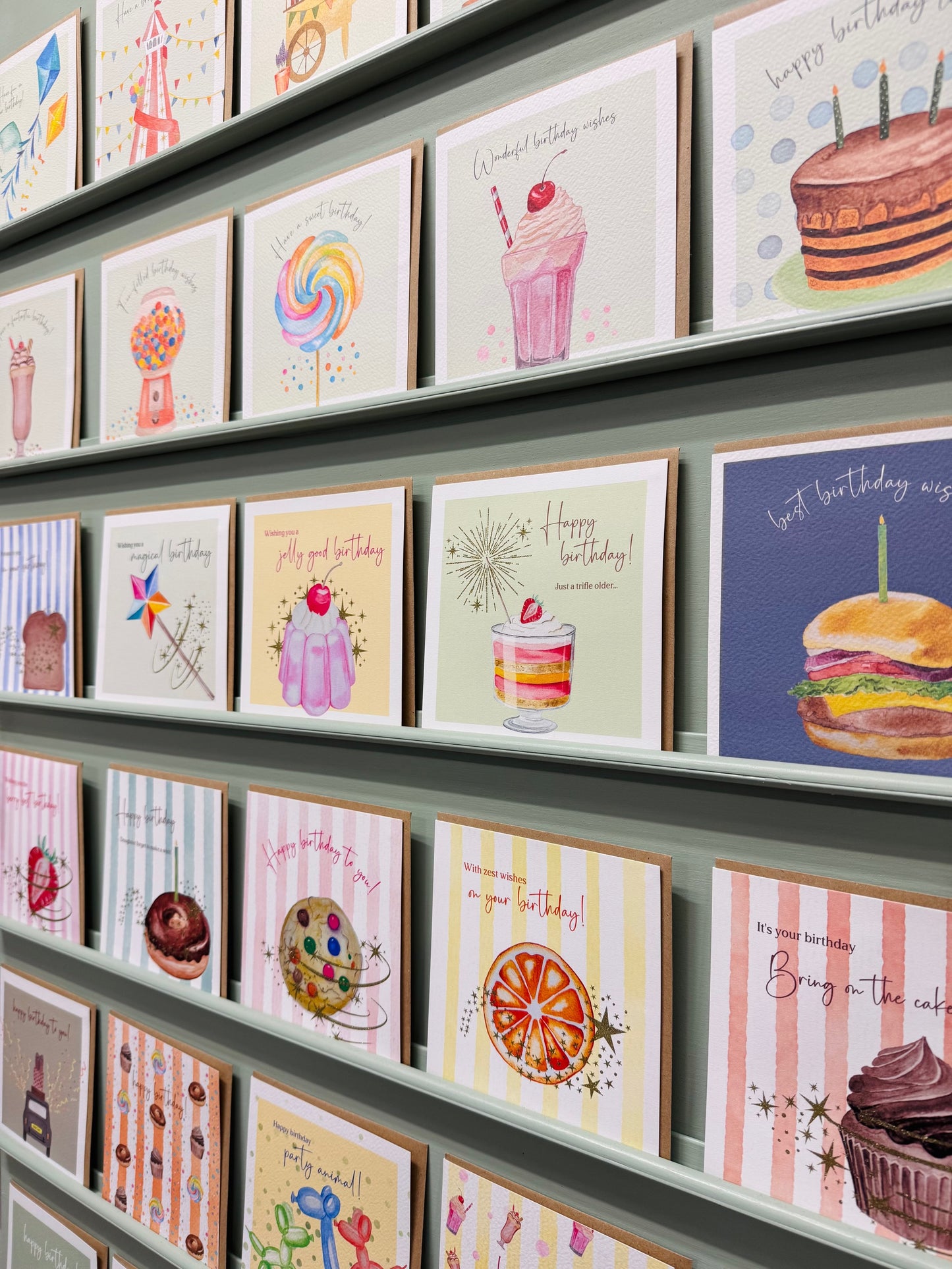 Elegant Floral Hot Air Balloon Watercolor Birthday Card