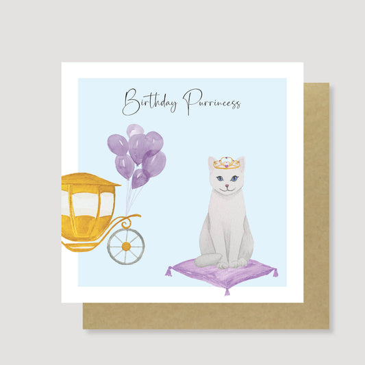 Birthday Purrincess card