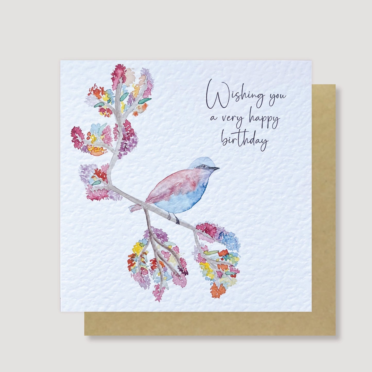 Colourful Bird birthday card