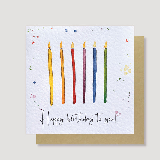 Candles birthday card