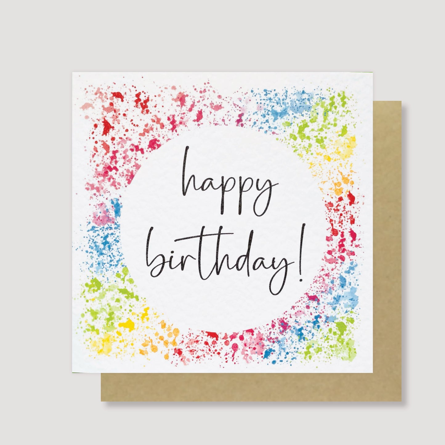 Ink Splash birthday card