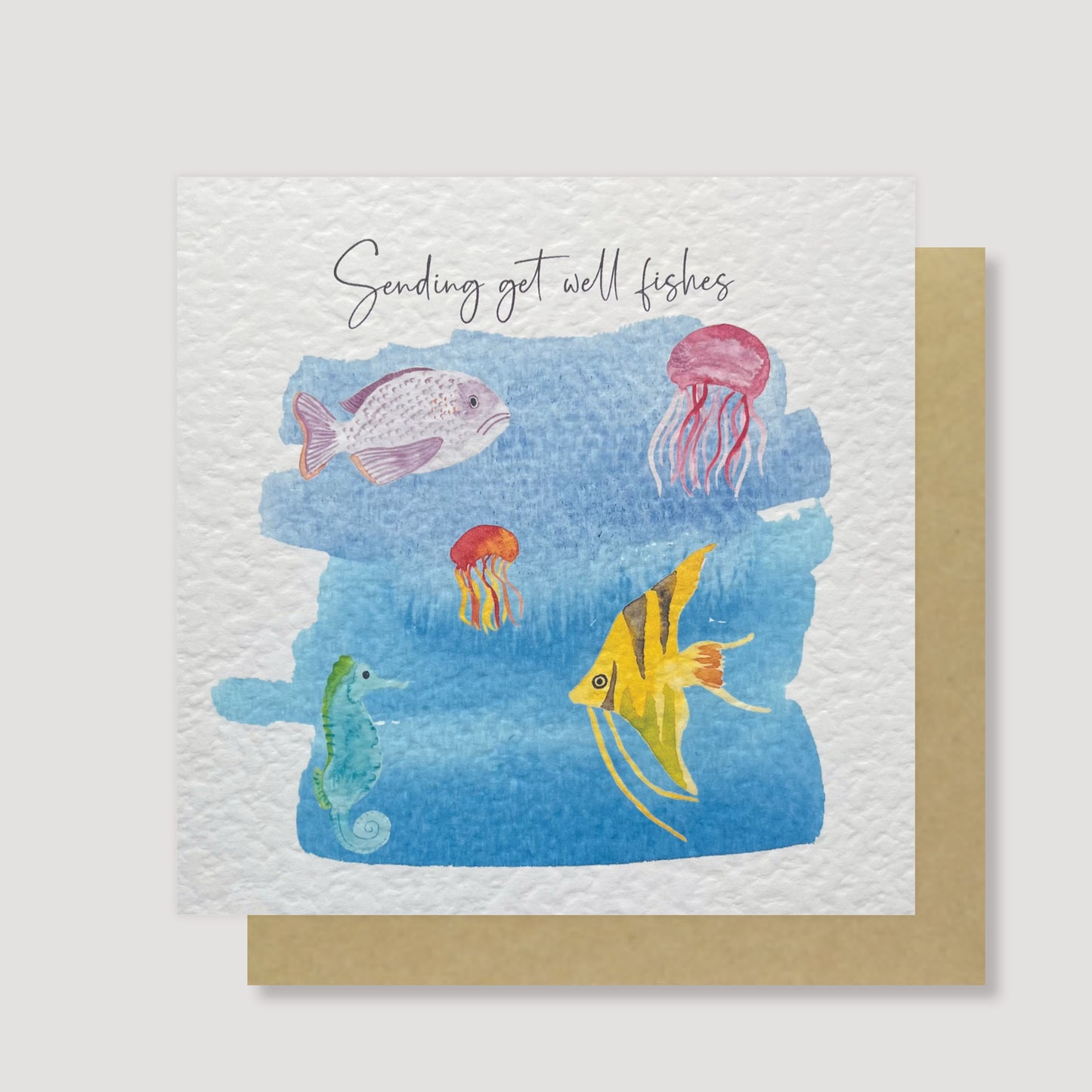 Get Well Fishes card - pack of 6