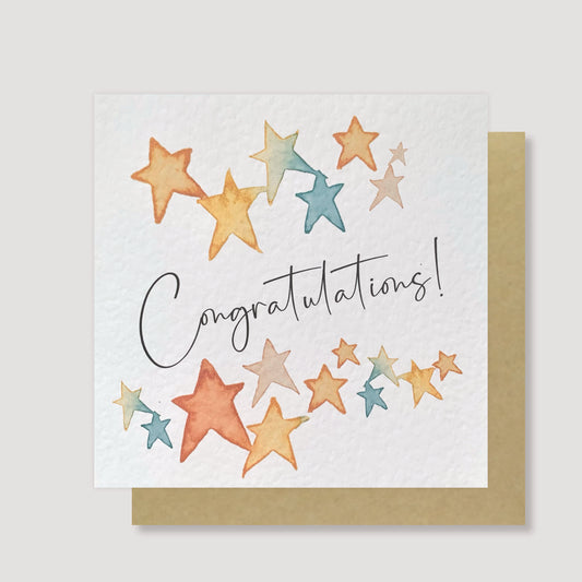 Stars congratulations card