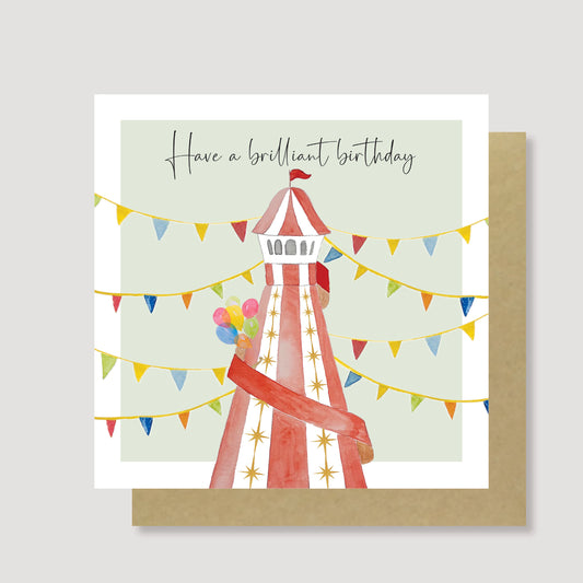 Helter skelter birthday card