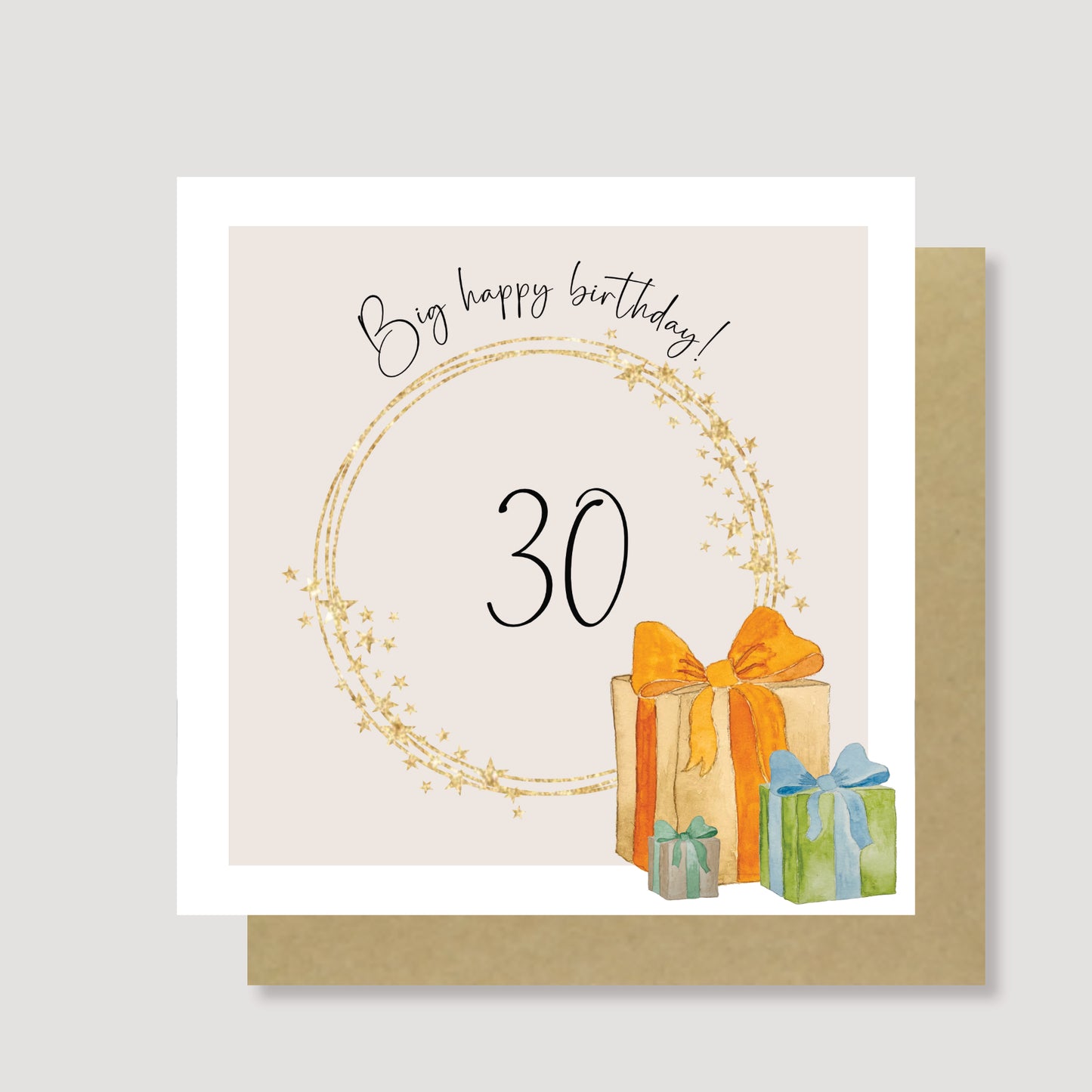 Big happy birthday 30th birthday card