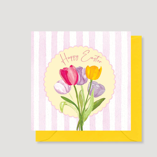 Tulips Easter card