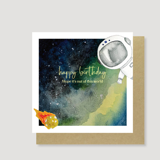 Out of this world birthday card