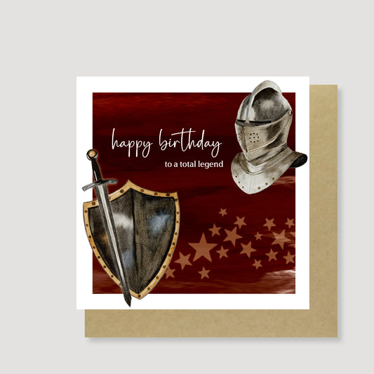 Total Legend Birthday Card - Hand Painted, Eco Friendly