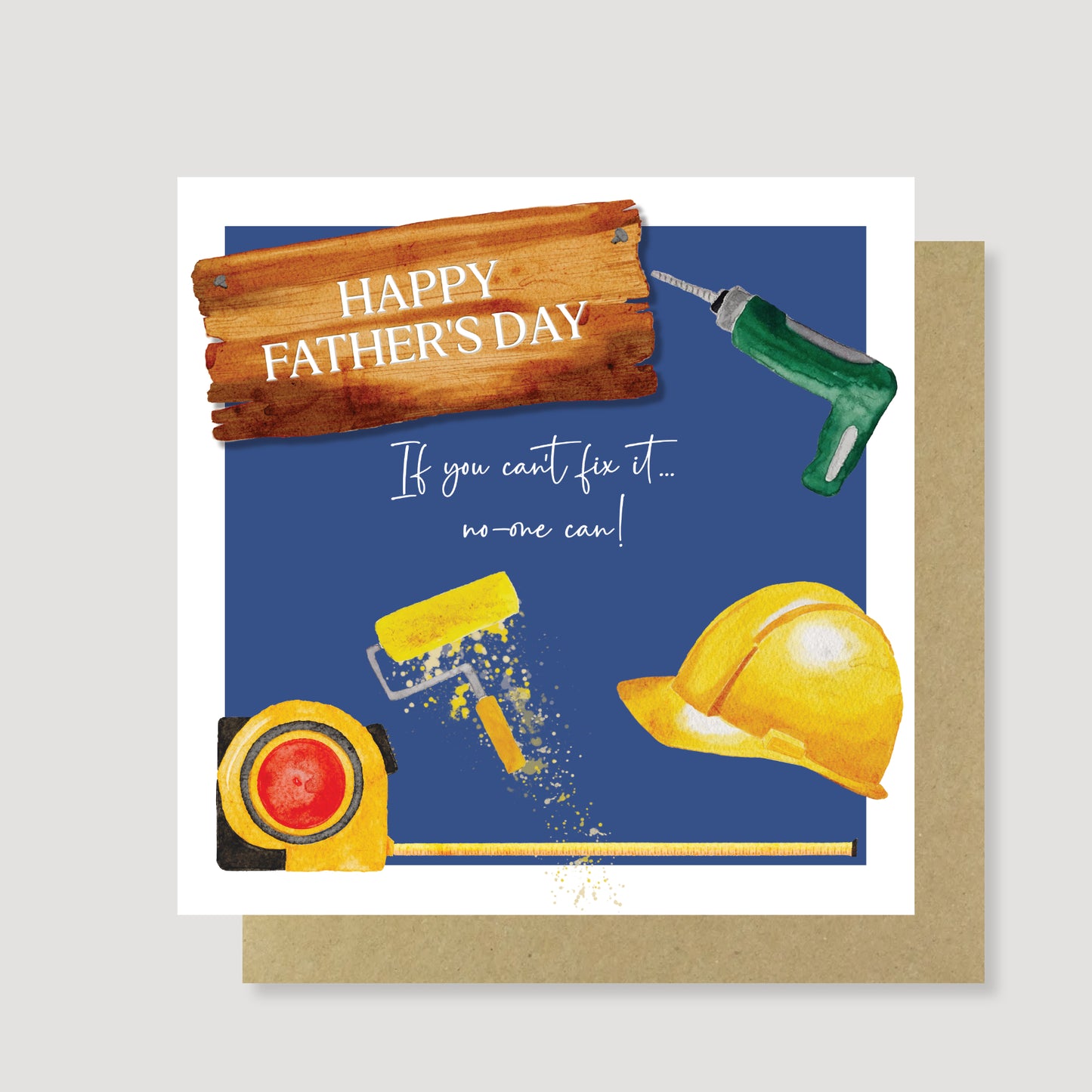 Eco Friendly Hand Painted Father's Day DIY card
