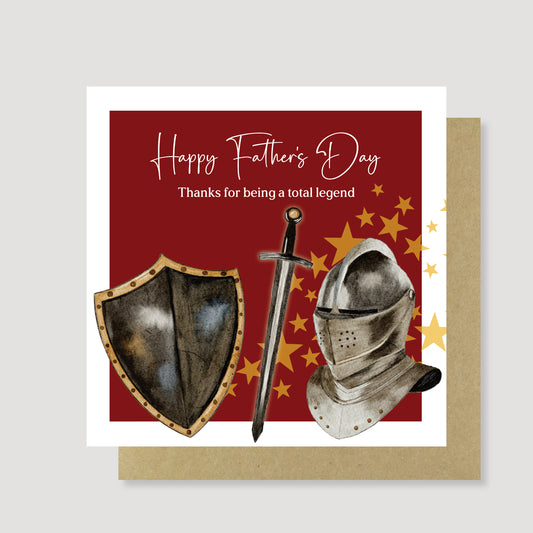Hand Painted Total Legend Father's Day card