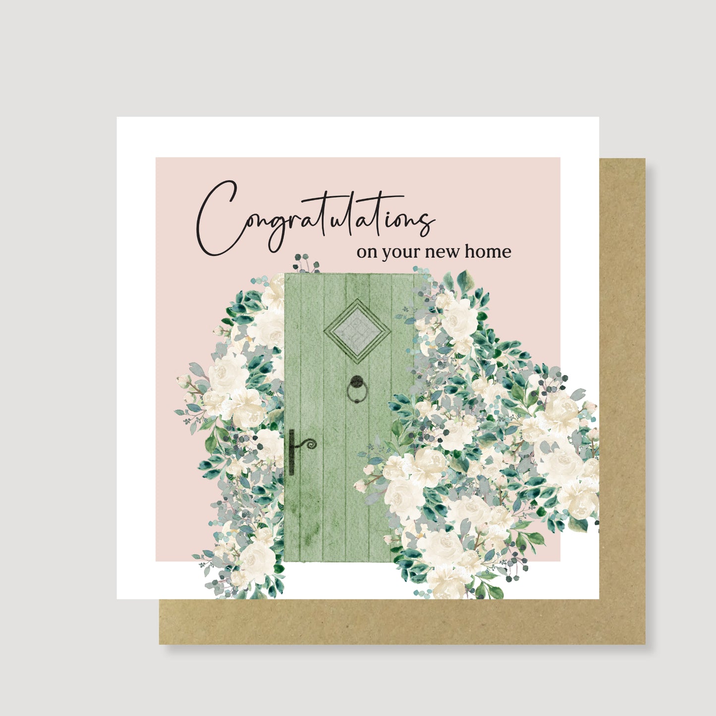 Congratulations New Home Card – Hand Painted, Eco Friendly