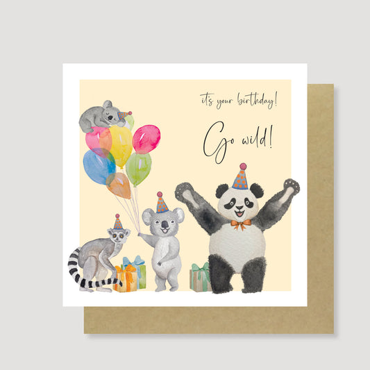 Go Wild birthday card