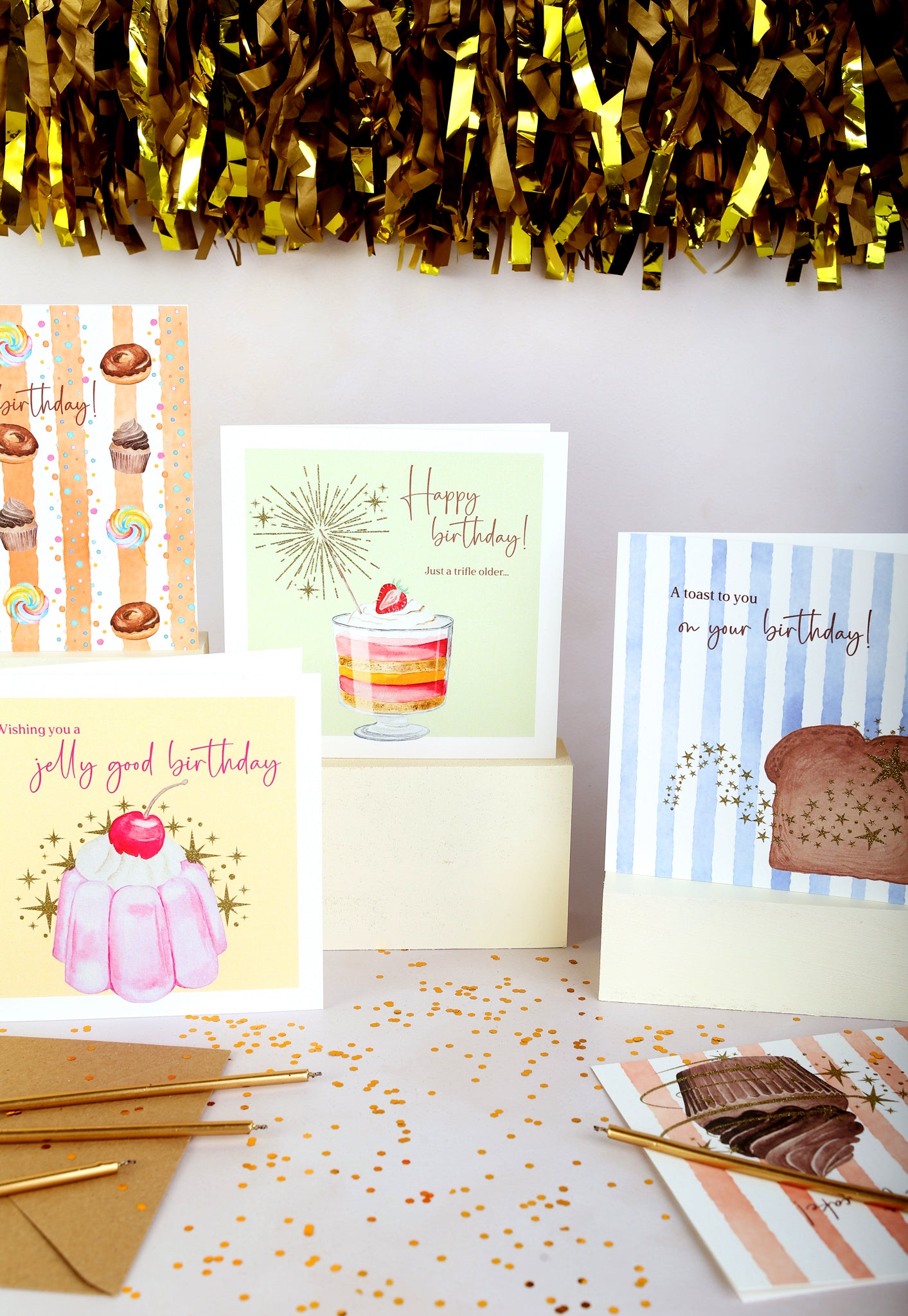 Whimsical Milkshake Birthday Card – Fun and Cute Square Card