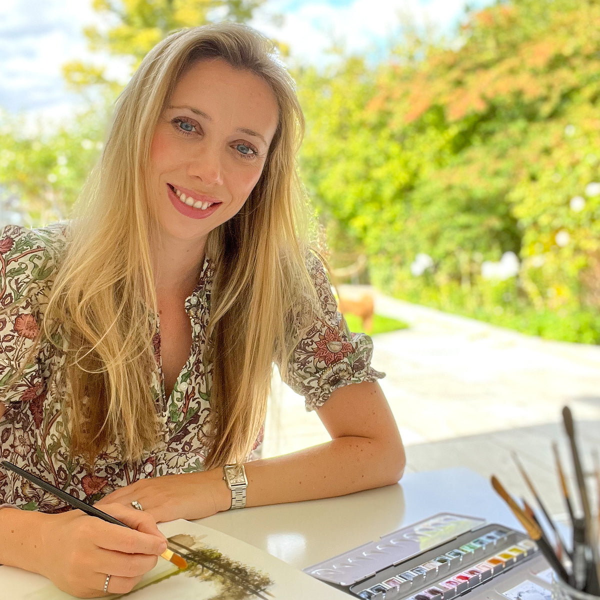 From the dog hand painted birthday card