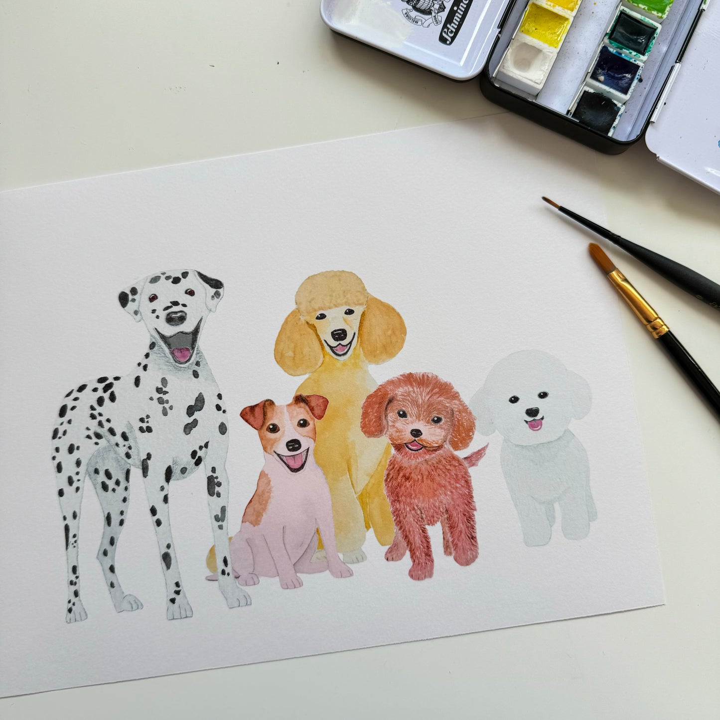 It's Pawty Time! Cute Dog Birthday or Congratulations Card