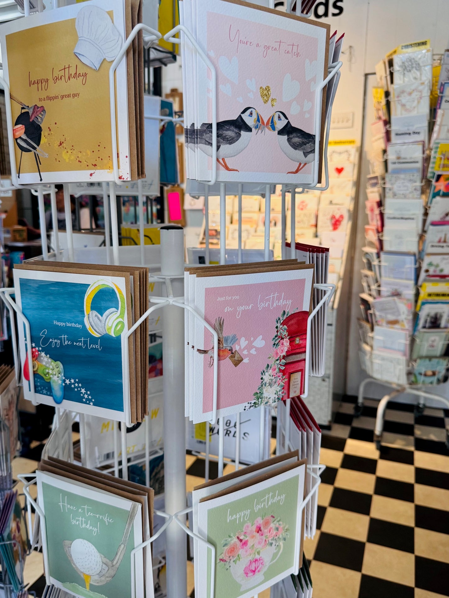 Golf Birthday Greeting Card – Hand Painted Watercolor Art