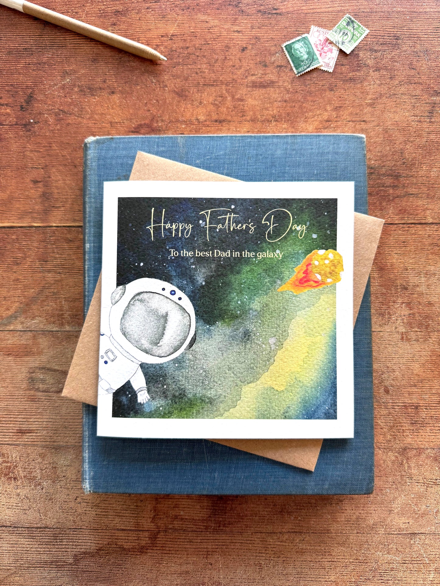 Best Dad in the galaxy Father's Day card