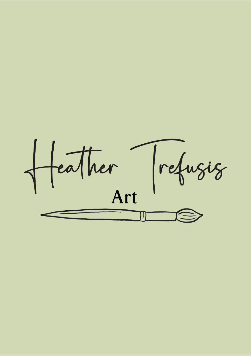 Blue bouquet amazing Mum - hand painted Mother's Day card